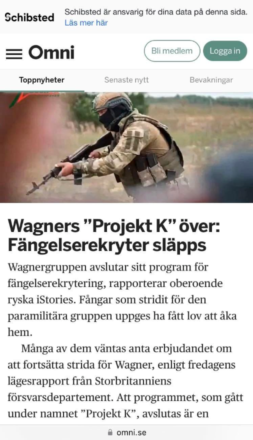 Wagners Fängelserekryteringsprojekt Avslutat
