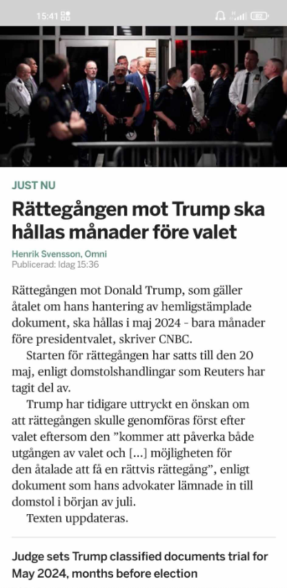 Trumprättegång Månader Innan Valet