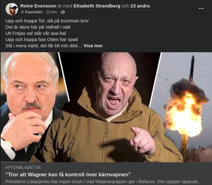 Wagner & Kärnvapenkontrolltro I Aftonslasket