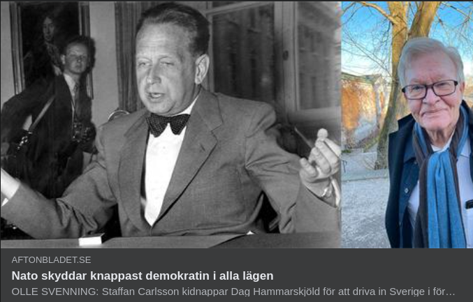 Från Demokratiskyddande Nato Till Afrikansk FN-Historia I Aftonslasket