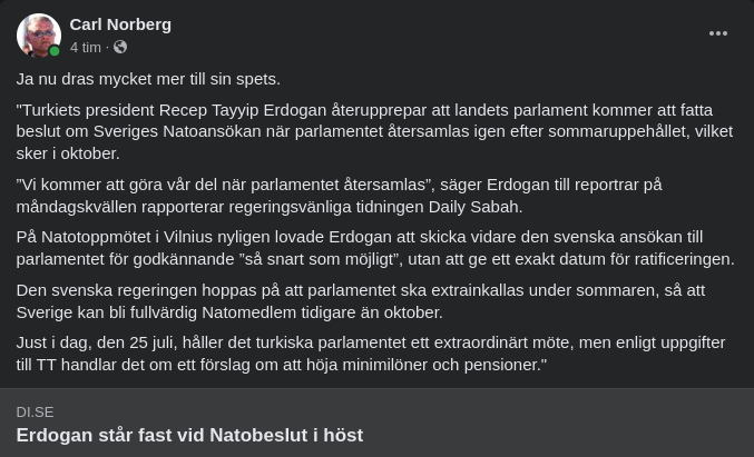 Oktober För Sverige I Turkiet