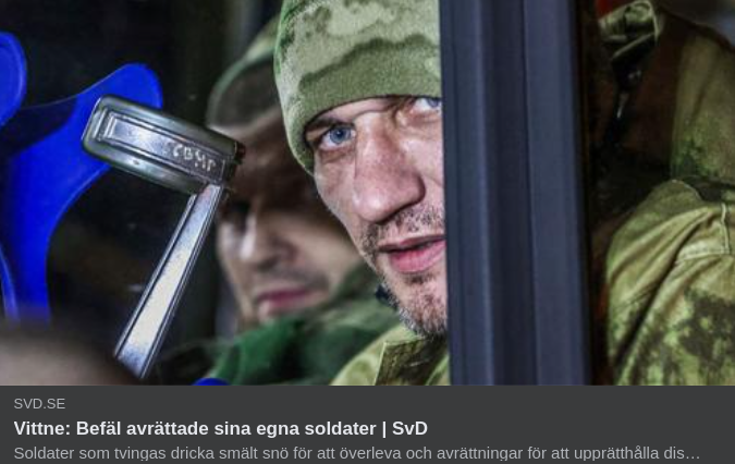 Ryska Vittnesmål I SvD..