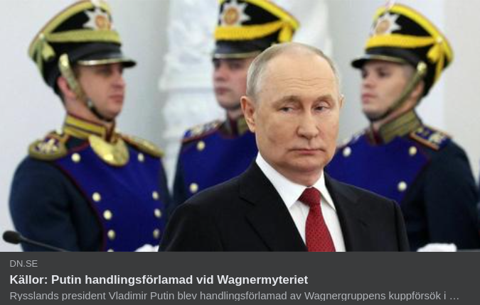 Rysk Handlingsförlamning I DN