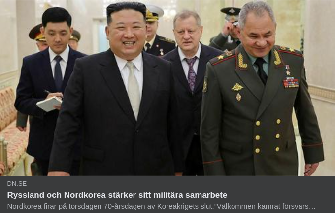 Ryskt Hos 70-Årsfirande Nordkorea