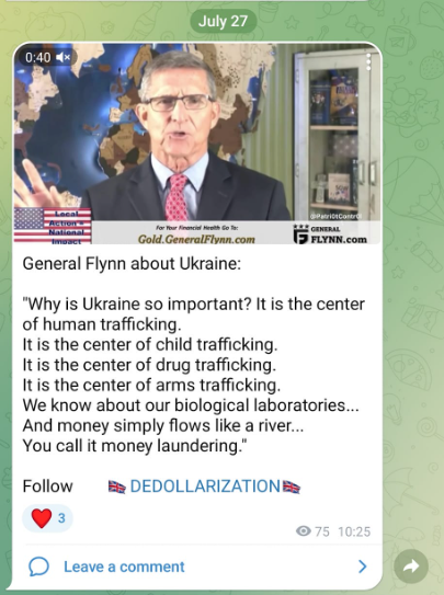 Flynn Om Central Ukrainatrafik