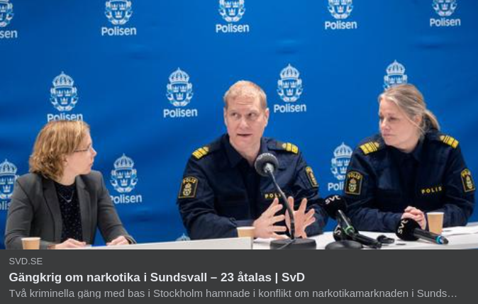 23 Åtalade I Sundsvalls Knarkkrig