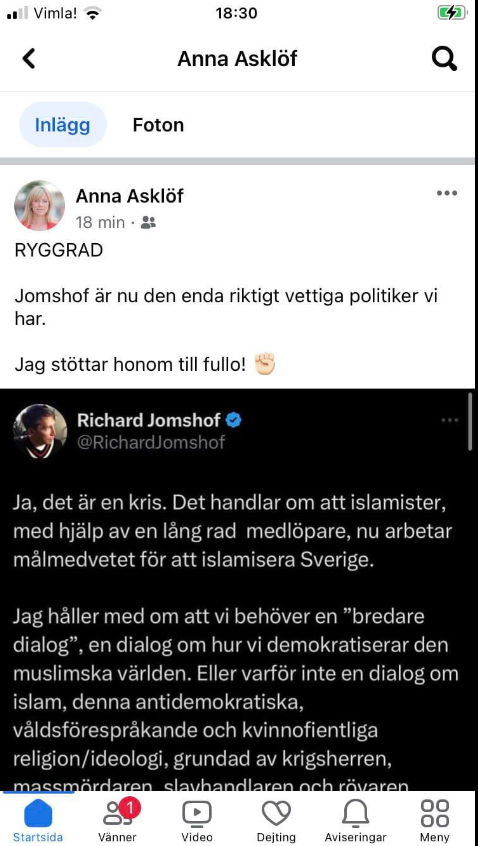 Jomshof Twittrar & RÅ Säger?..