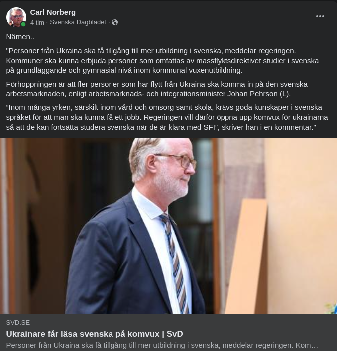 Komvux För Ukrainare