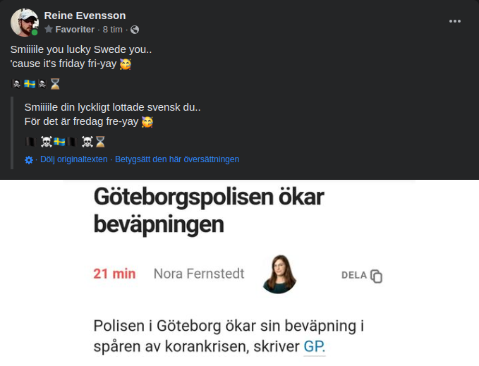 Ökad Beväpning Av Göteborgspolis