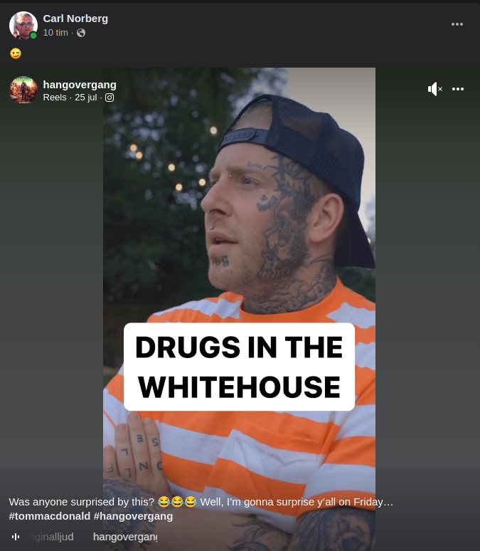 Droger I Vita Huset..