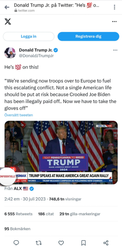 Trump & En Fullföljande Biden