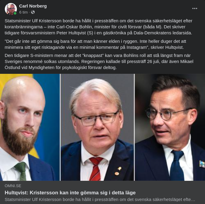 Hultqvist Påstår Att Barnhandlaren Gömmer Sig
