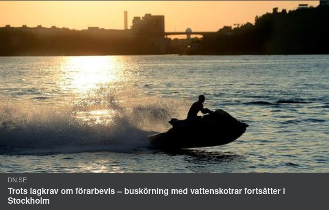Vattenskoterbuskörning & Rutten Demokrati