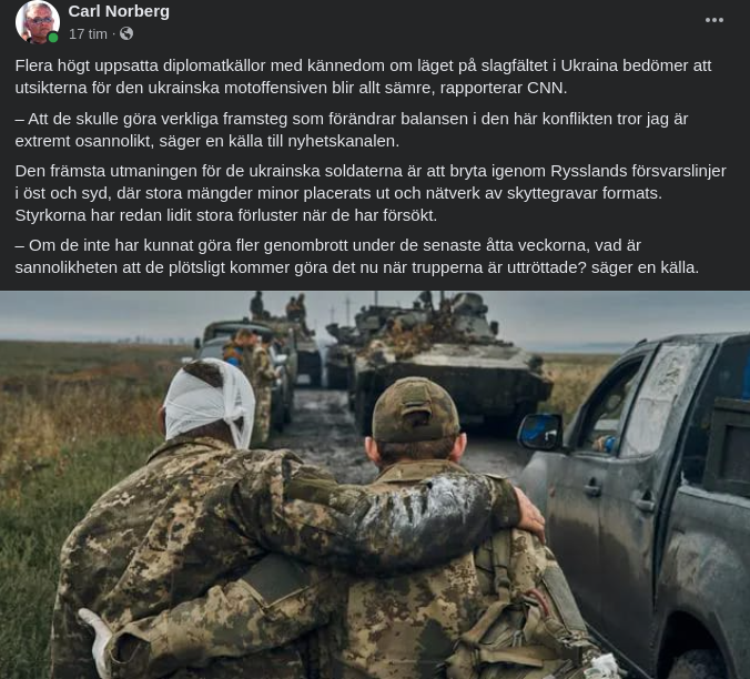 Dåligt Även I CNN För Ukrainas Motoffensiv