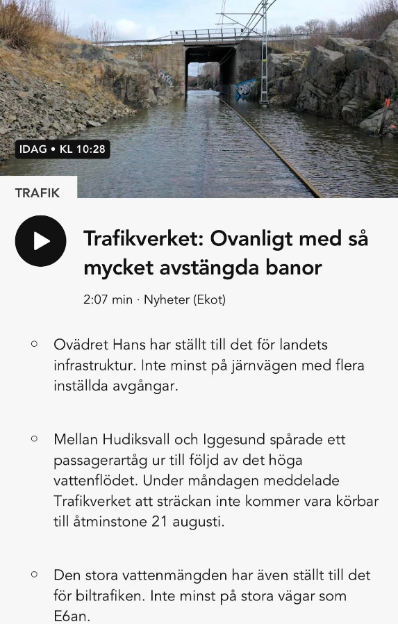 Ovanligt Mycket Avstängd Infrastruktur