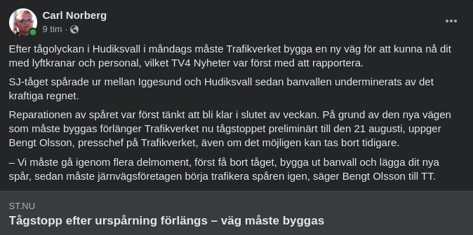 Förlängt Tågstopp