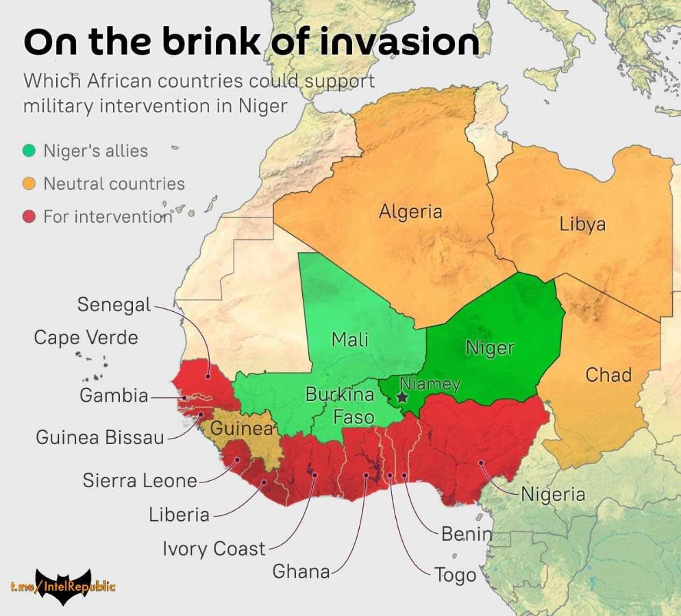 Västafrikansk Lägeskarta