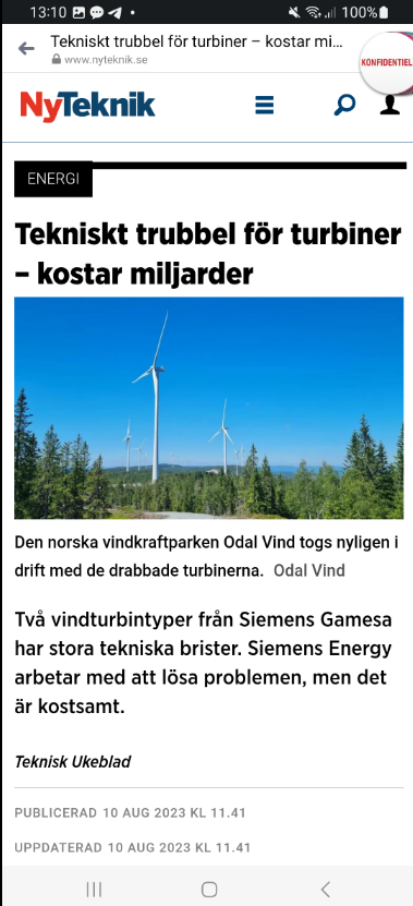 Miljardtrubbel För Siemens-Turbiner