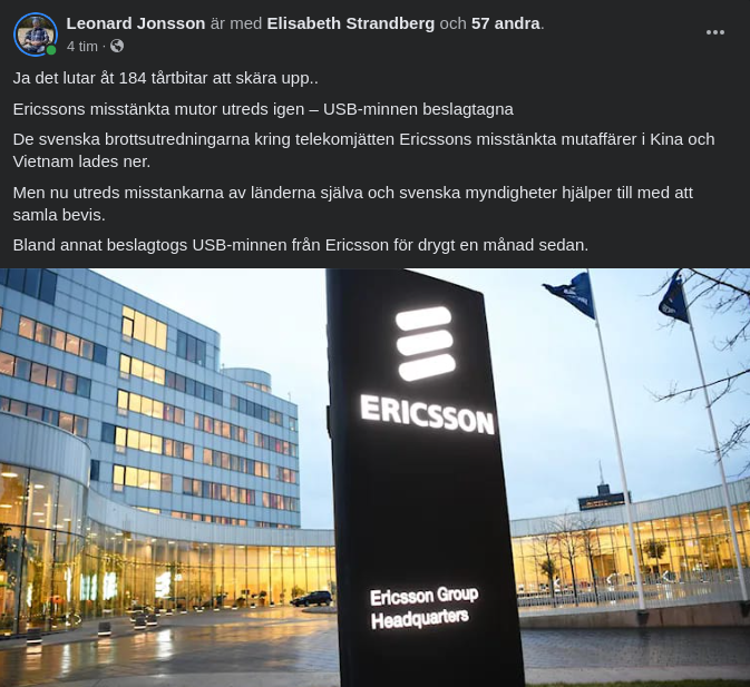 Landsutredningar & Ericsson