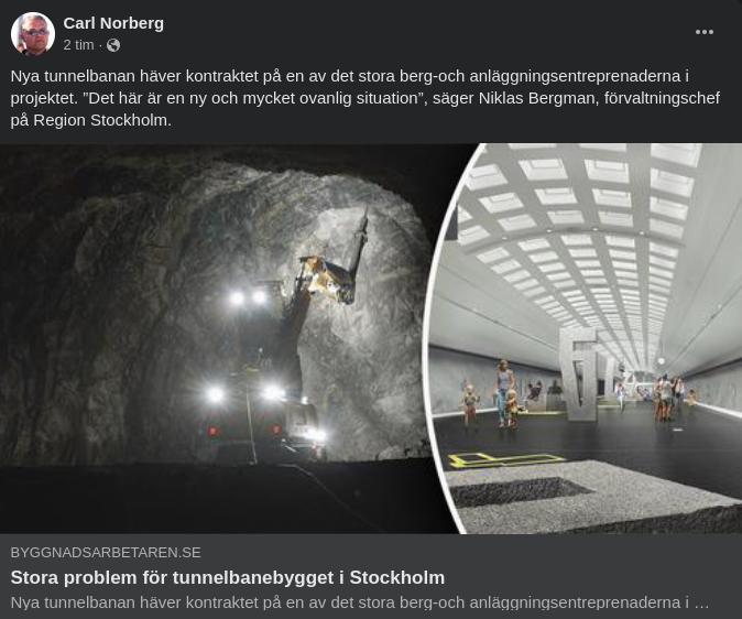 Stockholmska Tunnelbanebyggnadsproblem