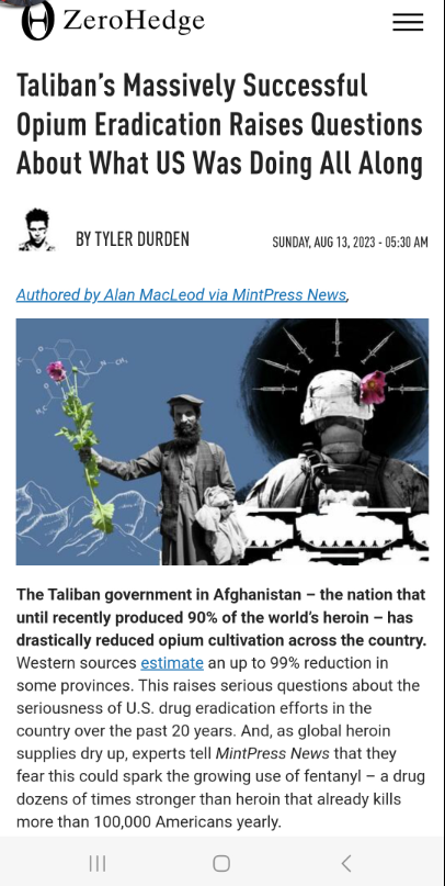 Från Opium Till Fentanyl