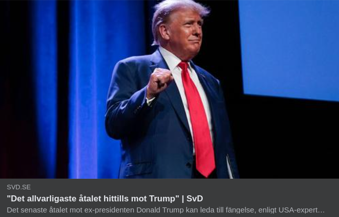 Allvarligaste Trump-Åtalet Hitills I SvD