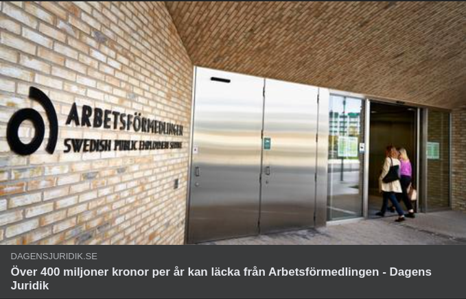 Miljonläckande Arbetsförmedling