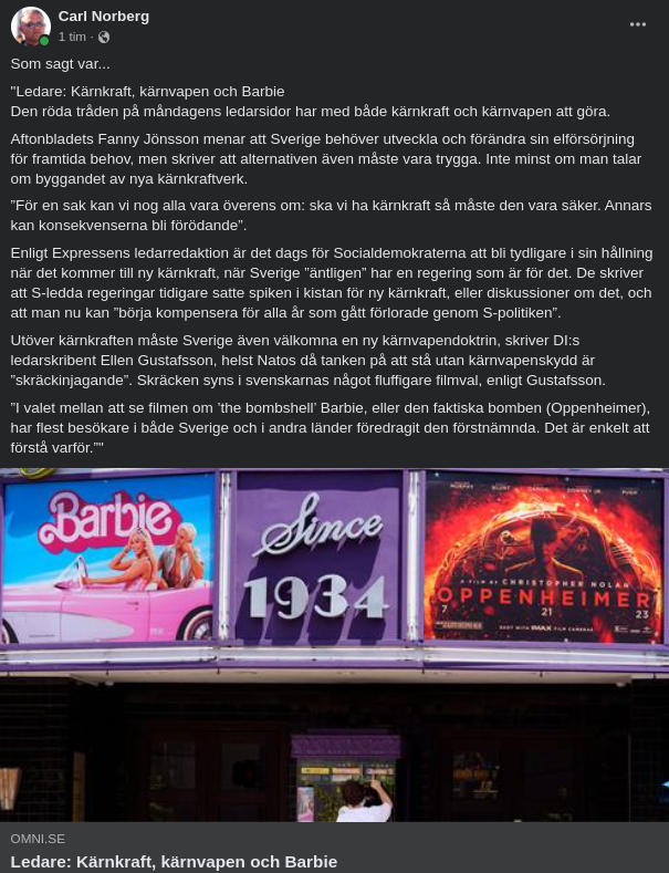 Kärnkraft, Kärnvapen & Barbie Ledande