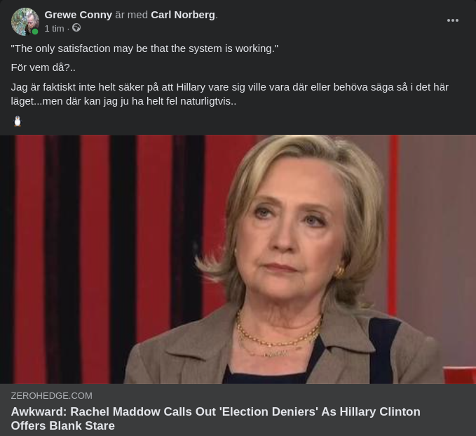 Hillary & Ett Fungerande System