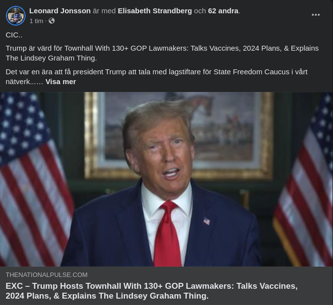 Trump Värd För Townhall-Möte