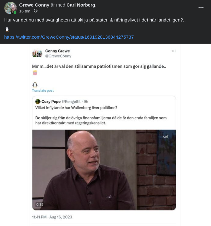 Wallenberg & Regeringskansliet