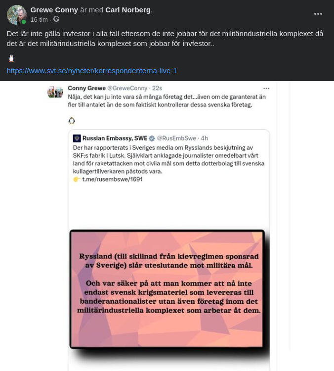 Ryska Ambassaden Kommenterar
