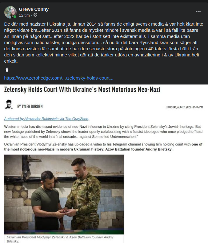 Judisk Zelensky & Nazistisk Biletsky