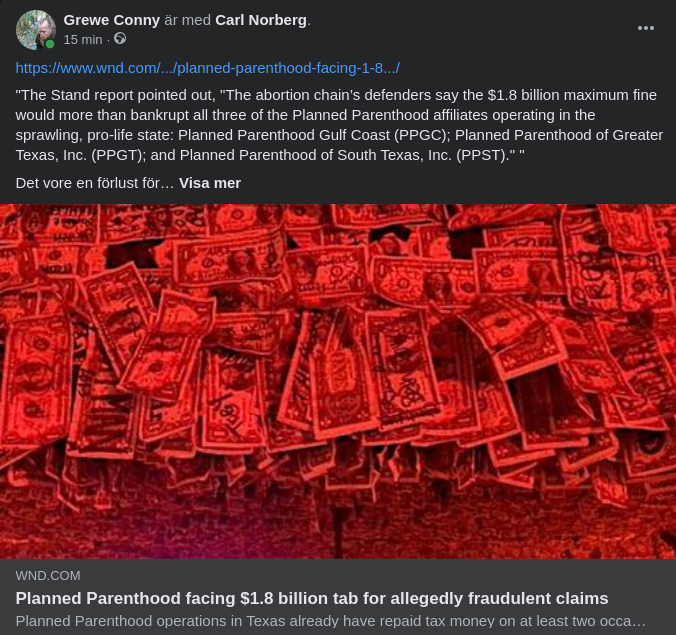 Bankrutt Planned Parenthood Vid Maxböter