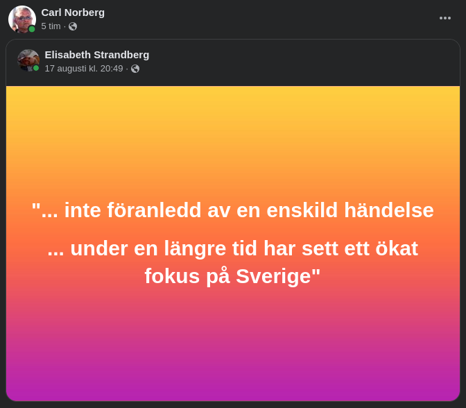 Många Fokuserande Händelser Under En Längre Tid