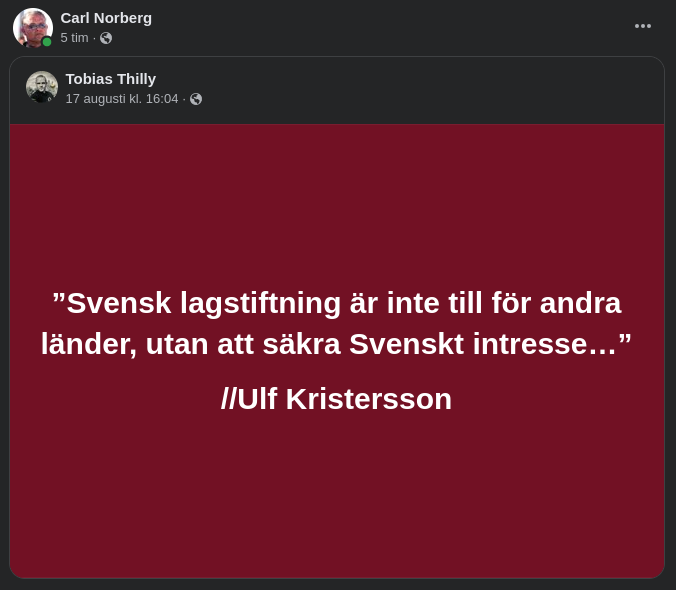 Svenskt Lagstiftningssyfte