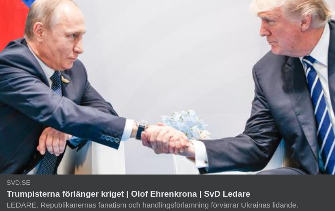 Absurt Omvänd Precision Från Ehrenkrona I SvD