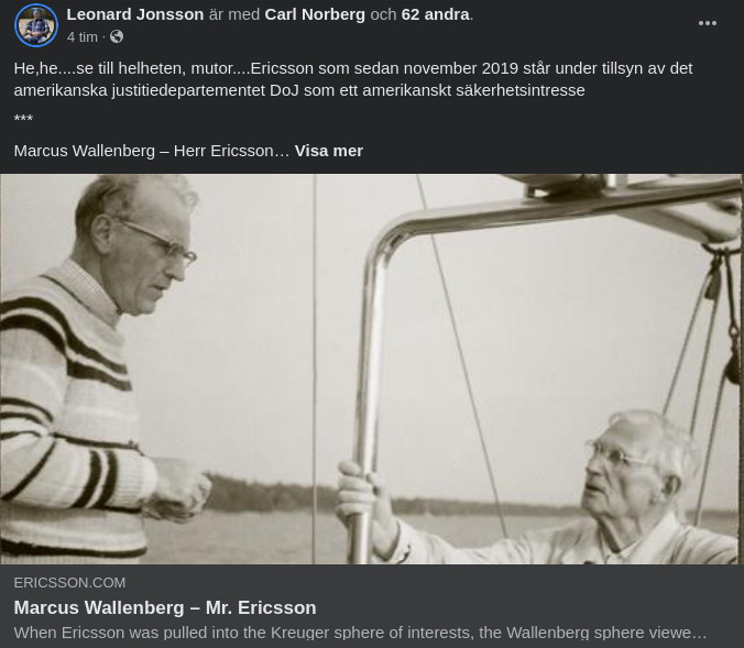 Marcus - Mr. Ericsson