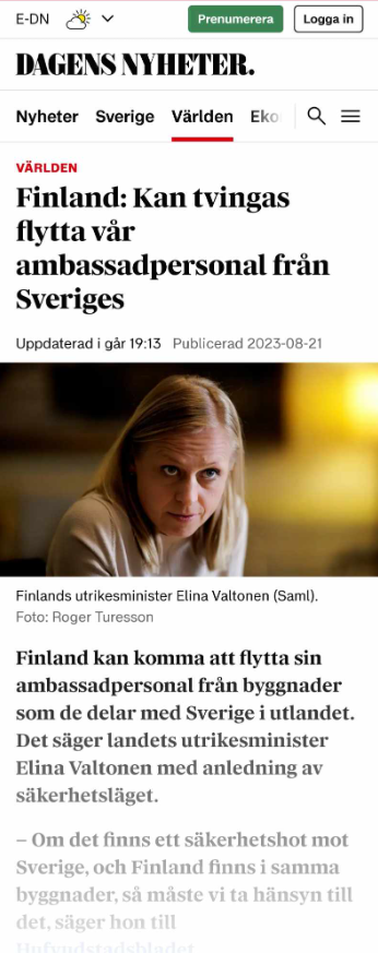 Tvingad Finsk Flytt?..