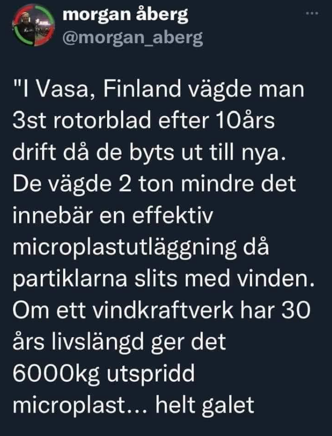 Vindsnurror & Mikroplast