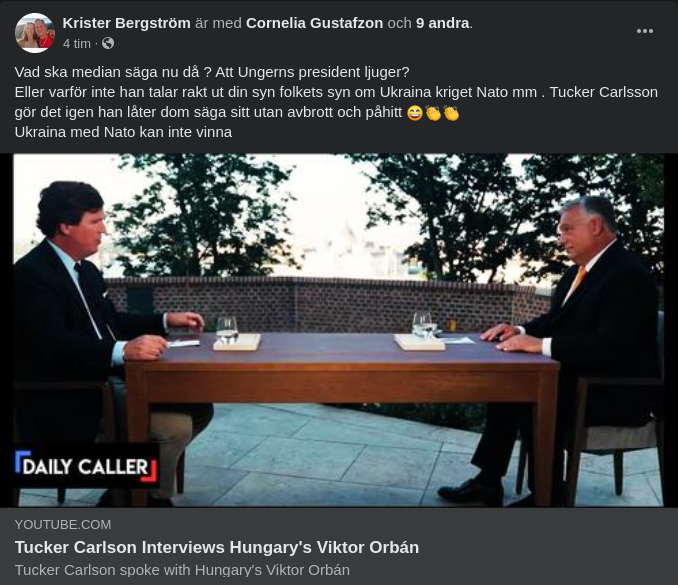 Tucker Carlson & Viktor Orbán