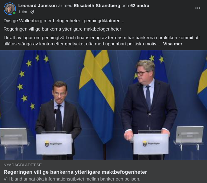 Regeringsvilja För Ytterligare Bankmaktbefogenheter