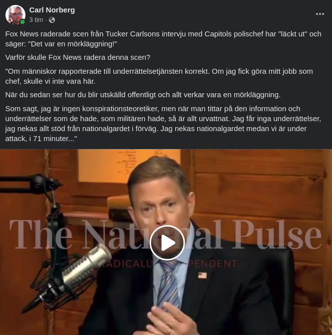 Bortklippt Sekvens Från Tucker & Capitols Polischefs Intervju