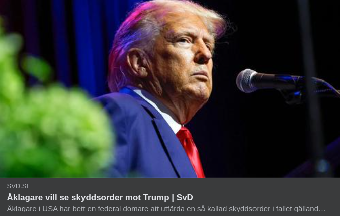 Skyddsordersbegärande Trump-Åklagare