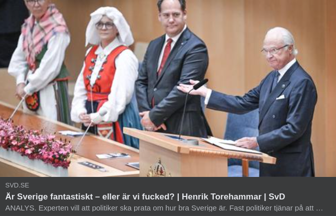 Sverige - Fantastiskt Eller Fucked I SvD