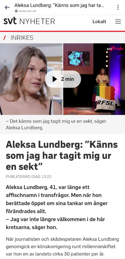 Ovälkommen Könskorrigeringsånger