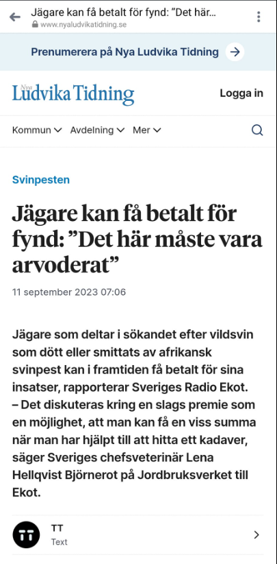 Svinpestsspridningsuppmuntrande Dusör
