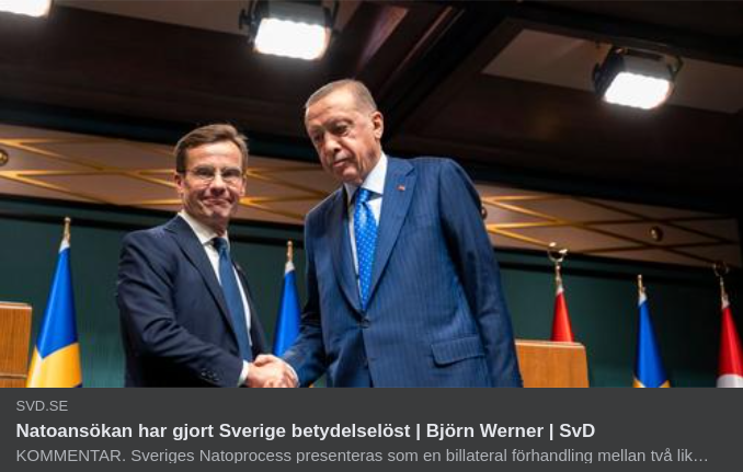 Betydelselöst Sverige I SvD