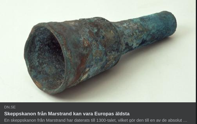 Gammal Artilleripjäs & Historiebeskrivningen