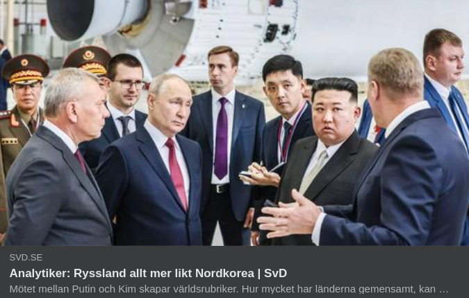Nordkorea-Projicerande SvD